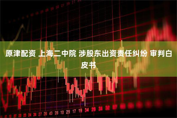 原津配资 上海二中院 涉股东出资责任纠纷 审判白皮书