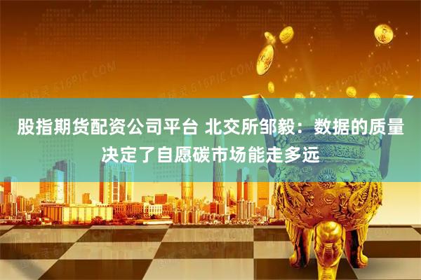 股指期货配资公司平台 北交所邹毅：数据的质量决定了自愿碳市场能走多远