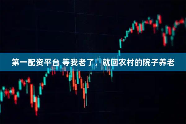 第一配资平台 等我老了，就回农村的院子养老